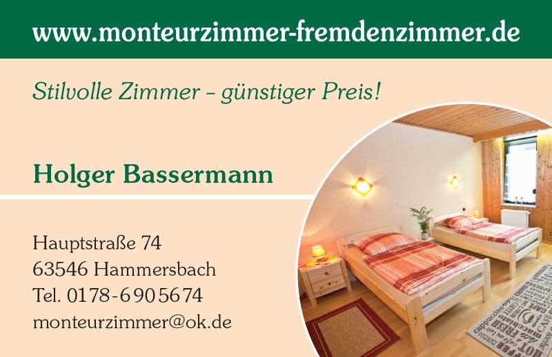Monteurzimmer-Fremdenzimmer